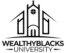 WealthyBlack Univeristy Logo Black